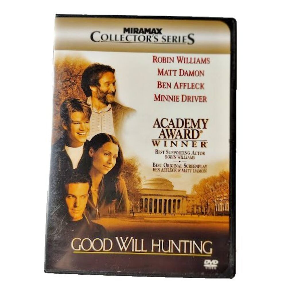 Good Will Hunting DVD 1998 Movie Robin Williams Matt Damon R Drama